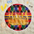 Burkina Faso Beach Blanket with Red Green Blue Geometric - Wonder Print Shop