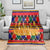 Burkina Faso Blanket with Red Green Blue Geometric - Wonder Print Shop