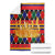 Burkina Faso Blanket with Red Green Blue Geometric - Wonder Print Shop