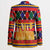 Burkina Faso Blazer with Red Green Blue Geometric - Wonder Print Shop