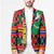 Burkina Faso Blazer with Red Green Blue Geometric - Wonder Print Shop