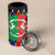 Burkina Faso 4 in 1 Can Cooler Tumbler with Red Green Blue Geometric - Wonder Print Shop