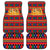Burkina Faso Car Mats with Red Green Blue Geometric - Wonder Print Shop