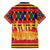 Burkina Faso Family Matching Off Shoulder Maxi Dress and Hawaiian Shirt with Red Green Blue Geometric - Wonder Print Shop