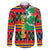 Burkina Faso Family Matching Puletasi and Hawaiian Shirt with Red Green Blue Geometric - Wonder Print Shop
