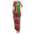 Burkina Faso Family Matching Tank Maxi Dress and Hawaiian Shirt with Red Green Blue Geometric - Wonder Print Shop