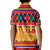 Burkina Faso Kid Polo Shirt with Red Green Blue Geometric - Wonder Print Shop