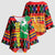 Burkina Faso Kimono Sleeve Blouse with Red Green Blue Geometric - Wonder Print Shop