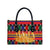 Burkina Faso Leather Bag with Red Green Blue Geometric - Wonder Print Shop