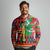 Burkina Faso Long Sleeve Polo Shirt with Red Green Blue Geometric - Wonder Print Shop