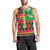 Burkina Faso Men Tank Top with Red Green Blue Geometric - Wonder Print Shop