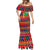Burkina Faso Mermaid Dress with Red Green Blue Geometric - Wonder Print Shop