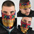 Burkina Faso Neck Gaiter with Red Green Blue Geometric TS04