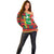 Burkina Faso Off Shoulder Sweater with Red Green Blue Geometric - Wonder Print Shop
