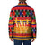 Burkina Faso Padded Jacket with Red Green Blue Geometric - Wonder Print Shop