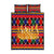 Burkina Faso Quilt Bed Set with Red Green Blue Geometric - Wonder Print Shop