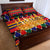 Burkina Faso Quilt Bed Set with Red Green Blue Geometric - Wonder Print Shop