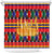 Burkina Faso Shower Curtain with Red Green Blue Geometric - Wonder Print Shop