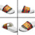 Burkina Faso Slide Sandals with Red Green Blue Geometric - Wonder Print Shop