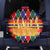 Burkina Faso Spare Tire Cover with Red Green Blue Geometric - Wonder Print Shop