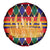 Burkina Faso Spare Tire Cover with Red Green Blue Geometric - Wonder Print Shop