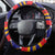 Burkina Faso Steering Wheel Cover with Red Green Blue Geometric - Wonder Print Shop