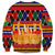 Burkina Faso Sweatshirt with Red Green Blue Geometric - Wonder Print Shop