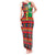 Burkina Faso Tank Maxi Dress with Red Green Blue Geometric - Wonder Print Shop
