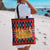 Burkina Faso Tote Bag with Red Green Blue Geometric - Wonder Print Shop