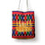 Burkina Faso Tote Bag with Red Green Blue Geometric - Wonder Print Shop
