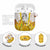 Burkina Faso AirPods Case with Brown White Yellow Abstract Design - Wonder Print Shop