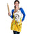 Burkina Faso Apron with Brown White Yellow Abstract Design - Wonder Print Shop
