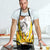 Burkina Faso Apron with Brown White Yellow Abstract Design - Wonder Print Shop