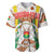 Burkina Faso Baseball Jersey with Brown White Yellow Abstract Design - Wonder Print Shop