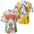 Burkina Faso Baseball Jersey with Brown White Yellow Abstract Design - Wonder Print Shop