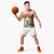 Burkina Faso Basketball Jersey with Brown White Yellow Abstract Design - Wonder Print Shop