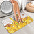 Burkina Faso Bathroom Set with Brown White Yellow Abstract Design - Wonder Print Shop