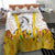 Burkina Faso Bedding Set with Brown White Yellow Abstract Design - Wonder Print Shop