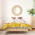 Burkina Faso Bedding Set with Brown White Yellow Abstract Design - Wonder Print Shop