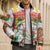 Burkina Faso Bomber Puffer Jacket with Brown White Yellow Abstract Design - Wonder Print Shop
