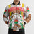 Burkina Faso Bomber Puffer Jacket with Brown White Yellow Abstract Design - Wonder Print Shop