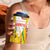 Burkina Faso 4 in 1 Can Cooler Tumbler with Brown White Yellow Abstract Design - Wonder Print Shop
