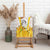 Burkina Faso Canvas Wall Art with Brown White Yellow Abstract Design - Wonder Print Shop