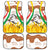 Burkina Faso Car Mats with Brown White Yellow Abstract Design - Wonder Print Shop