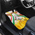 Burkina Faso Car Mats with Brown White Yellow Abstract Design - Wonder Print Shop