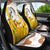 Burkina Faso Car Seat Cover with Brown White Yellow Abstract Design - Wonder Print Shop