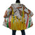 Burkina Faso Cloak with Brown White Yellow Abstract Design - Wonder Print Shop