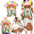 Burkina Faso Family Matching Long Sleeve Bodycon Dress and Hawaiian Shirt with Brown White Yellow Abstract Design - Wonder Print Shop