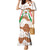 Burkina Faso Family Matching Mermaid Dress and Hawaiian Shirt with Brown White Yellow Abstract Design - Wonder Print Shop