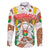 Burkina Faso Family Matching Off The Shoulder Long Sleeve Dress and Hawaiian Shirt with Brown White Yellow Abstract Design - Wonder Print Shop